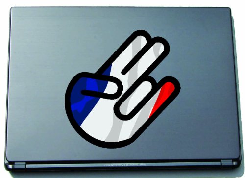INDIGOS UG Laptop Aufkleber The Shocker Hand France-Frankreich 210x144 mm - Umriss schwarz - Sticker selbstklebend - Fahne - Flagge - Tuning - Modellblau - Home - Etiketten INDIGOS UG Laptop Aufkleber The Shocker Hand France-Frankreich 210x144 mm - Umriss schwarz - Sticker selbstklebend - Fahne - Flagge - Tuning - Modellblau - Home - Etiketten von INDIGOS UG