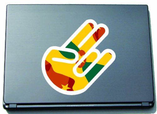 INDIGOS UG Laptop Aufkleber The Shocker Hand Grenada-Grenada 210x144 mm - Umriss weiß - Sticker selbstklebend - Fahne - Flagge - Tuning - Modellblau - Home - Etiketten INDIGOS UG Laptop Aufkleber The Shocker Hand Grenada-Grenada 210x144 mm - Umriss weiß - Sticker selbstklebend - Fahne - Flagge - Tuning - Modellblau - Home - Etiketten von INDIGOS UG