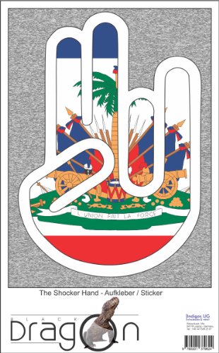 INDIGOS UG Laptop Aufkleber The Shocker Hand Haiti-Haiti 210x144 mm - Umriss weiß - Sticker selbstklebend - Fahne - Flagge - Tuning - Modellblau - Home - Etiketten INDIGOS UG Laptop Aufkleber The Shocker Hand Haiti-Haiti 210x144 mm - Umriss weiß - Sticker selbstklebend - Fahne - Flagge - Tuning - Modellblau - Home - Etiketten von INDIGOS UG