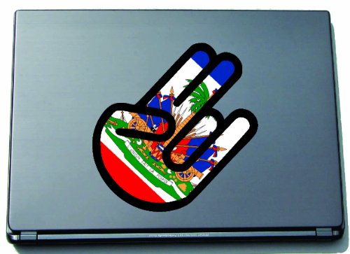 INDIGOS UG Laptop Aufkleber The Shocker Hand Haiti-Haiti 297x205 mm - Umriss schwarz - Sticker selbstklebend - Fahne - Flagge - Tuning - Modellblau - Home - Etiketten INDIGOS UG Laptop Aufkleber The Shocker Hand Haiti-Haiti 297x205 mm - Umriss schwarz - Sticker selbstklebend - Fahne - Flagge - Tuning - Modellblau - Home - Etiketten von INDIGOS UG
