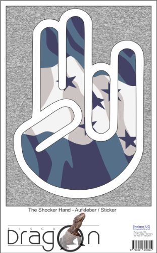 INDIGOS UG Laptop Aufkleber The Shocker Hand Honduras-Honduras 297x205 mm - weißer Umriss - Sticker selbstklebend - Fahne - Flagge - Tuning - Modellblau - Home - Etiketten INDIGOS UG Laptop Aufkleber The Shocker Hand Honduras-Honduras 297x205 mm - weißer Umriss - Sticker selbstklebend - Fahne - Flagge - Tuning - Modellblau - Home - Etiketten von INDIGOS UG
