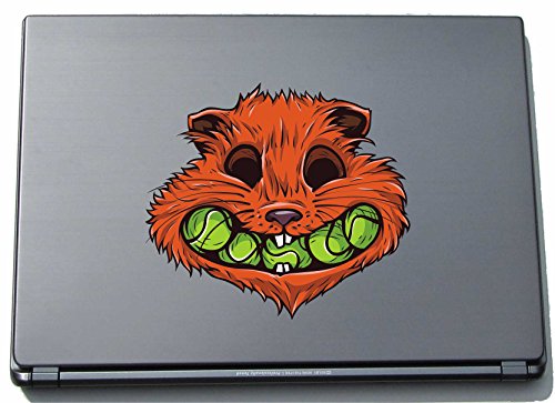 Laptopaufkleber Laptopskin Sport 120 - Katze mit Ball - 150 x 168 mm Aufkleber von INDIGOS UG