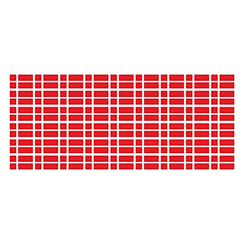 Indigos UG Dänemark Aufkleber Fahne - glatt - Miniflaggen - 54 Stück - 20x12mm - selbstklebende Folie - Mini Sticker - Minifahnen - Flagge für Auto, Laptop, Modellbau von INDIGOS UG