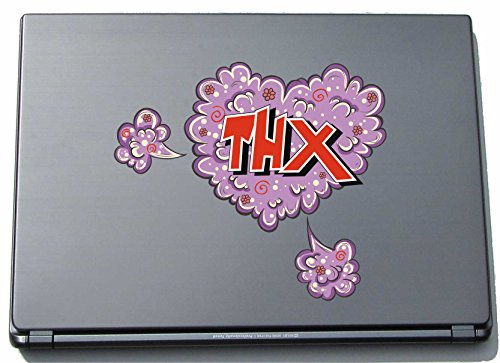 pinkelephant Laptopaufkleber Laptopskin Comic 073 - Lustiges Motiv THX - 210 x 240 mm Aufkleber von INDIGOS UG