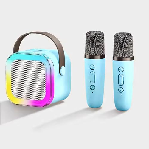 INDOTEAM Karaoke-Maschine für Kinder und Erwachsene – Mini-Karaoke-Maschine mit 2 Mikrofonen – Tragbarer Bluetooth-Lautsprecher mit LED-Lichteffekten für Kinderspielzeug Familie Zuhause INDOTEAM Karaoke-Maschine für Kinder und Erwachsene – Mini-Karaoke-Maschine mit 2 Mikrofonen – Tragbarer Bluetooth-Lautsprecher mit LED-Lichteffekten für Kinderspielzeug Familie Zuhause von INDOTEAM