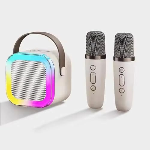 INDOTEAM Karaoke-Maschine für Kinder und Erwachsene – Mini-Karaoke-Maschine mit 2 Mikrofonen – Tragbarer Bluetooth-Lautsprecher mit LED-Lichteffekten für Kinderspielzeug Familie Zuhause INDOTEAM Karaoke-Maschine für Kinder und Erwachsene – Mini-Karaoke-Maschine mit 2 Mikrofonen – Tragbarer Bluetooth-Lautsprecher mit LED-Lichteffekten für Kinderspielzeug Familie Zuhause von INDOTEAM