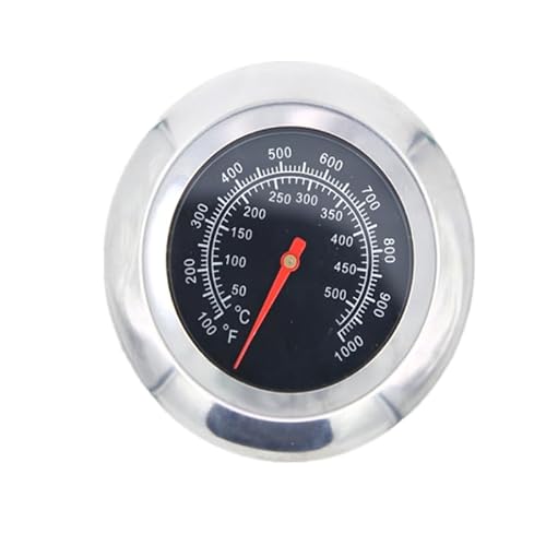 Analoges BBQ Grill-Thermometer Koch-Thermometer, zum Nachrüsten für BBQ Smoker Grill Töpfe Bräter Räucher-Ofen, Ø 6 cm, 50°C - 500 °C von INF