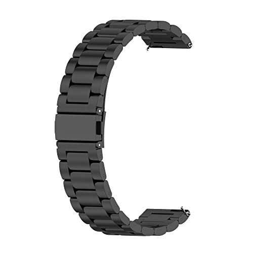 INF Edelstahl Armband für Huawei Watch GT2 Pro, Ersatz Uhrenarmband kompatibel mit Huawei Watch GT2 46mm/GT3/GT3 Pro, 22mm, Schwarz von INF