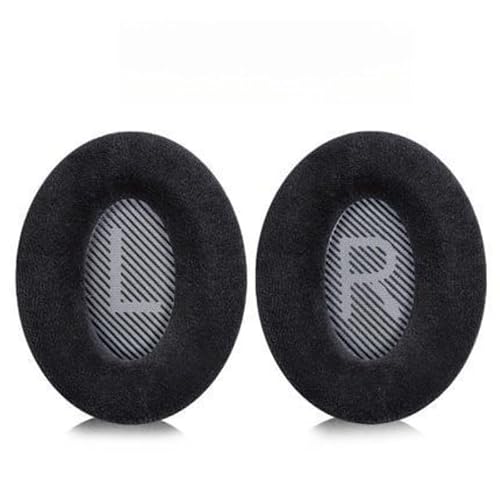 INF Ersatz-Ohrpolster für Bose QC35 QC35-ii, QC25 1/2, Ergonomisches Design, Isolation und Komfort, Ersatz-Kopfhörer-Ohrpolster aus Flanell von INF