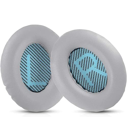 INF Ohrpolster für Bose QuietComfort 15 QC2 QC25 Ae2 Ae2i Ae2w SoundTrue & SoundLink Kopfhörer(1 Paar Schwarz/Blau) von INF