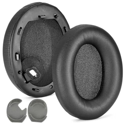 INF 1 Paar Ersatz Ohrpolster für Sony WH-1000XM4 Kopfhörer, Ersatzpolster Ohrpolster, Ohrpolster aus Kunstleder, weicher Schaumstoff von INF