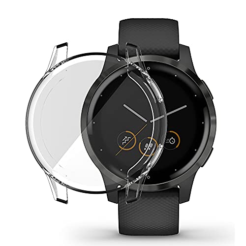 INF SchutzHülle für Garmin Vivoactive 4S 40mm Uhrengehäuse Stoßfeste TPU Transparent von INF
