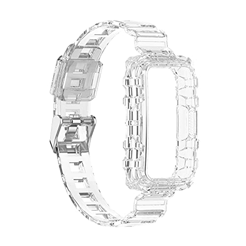 INF Transparentes Armband mit Uhrengehäuse für Huawei Band 7/6/6 Pro, Honor Bnad 7/6 von INF