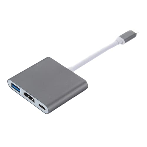 INF USB C auf HDMI Adapter, Type C auf HDMI Multiport Adapter, 3 in 1 USB C Hub mit 4K HDMI, USB 3.0, USB C von INF