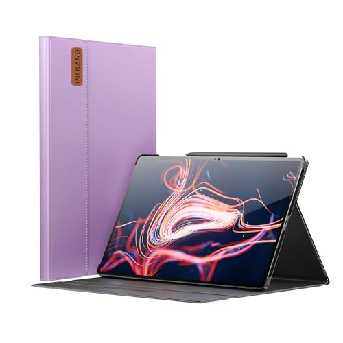 INFILAND Hülle für Samsung Galaxy Tab S9 Ultra 14.6 Zoll 2023 Release [SM-X910/916/918], Multi-Winkel Ständer Hülle für Galaxy tab S9 Ultra, [Auto Schlaf/Wach Funktion], Lavendel von INFILAND