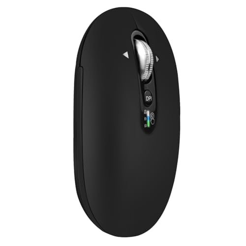 INFINMIND Kabellose Bluetooth-Maus mit 4-Wege-Navigation und leisem Klick, Multi-Geräte-Reisemäuse kompatibel für Computer, Laptop, Tablet, MacBook, iPad, PC von INFINMIND