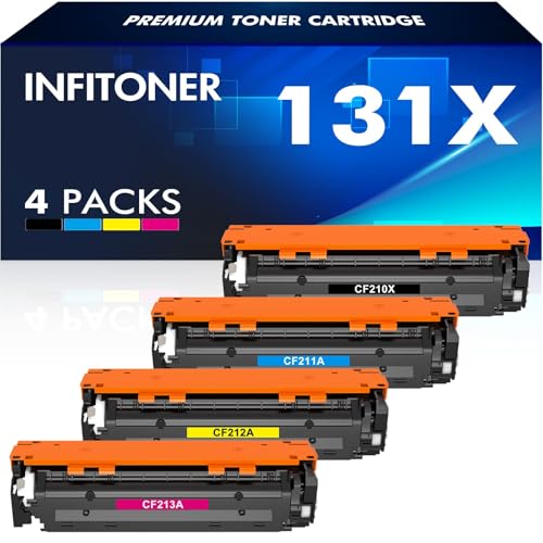 131X CF210X 131A Multipack Toner für HP Laserjet Pro 200 Color MFP M276nw M276n M251n M251nw M276 M251 CF210A CF211A CF212A CF213A CM1415FNW CP1515N CP1525N 128A CF320A 125A CB540A CP1215 von INFITONER