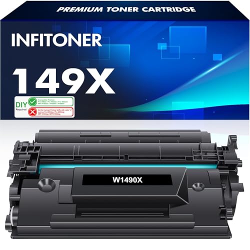 149X W1490X Toner Kein Chip Kompatible für HP 149X W1490X W1490A 149A Laserjet Pro MFP 4102FDW 4102FDN 4102DW 4002DW 4002DN ( Schwarz, 1-Pack ) von INFITONER