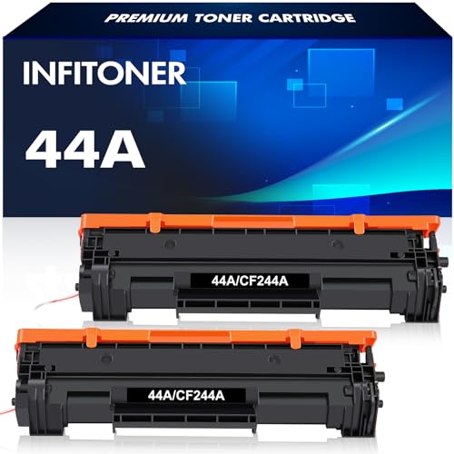 2er-Pack 44A CF244A Toner Schwarz für HP 44A Laserjet Pro MFP M28w M15w M15a MFP M28a M16w M16a M28 M29w M29a M29 M15 M16 - Tonerkartusche von INFITONER