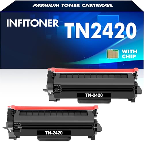 TN2420 TN-2420 MFC L2710DW Toner: Kompatibel für Brother TN2410 TN-2410 HL-L2350DW HL L2350DW MFC-L2710DW DCP-L2530DW MFC-L2710DN HL-L2310D MFC-L2750DW DCP-L2510D MFC-L2730DW HL-L2375DW 2-Pack Schwarz von INFITONER