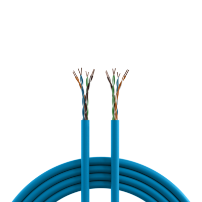 INFRALAN© Cat.6A 500 AWG23, U/UTP 4P CPR -- B2ca RAL5015 blau, 500m von INFRALAN