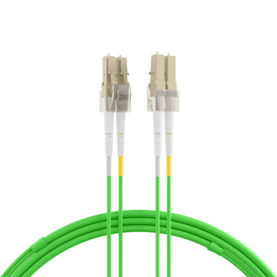 INFRALAN© Duplex Patchkabel LC-LC OM5 -- 7,5m LSZH 2mm limettengrün von INFRALAN
