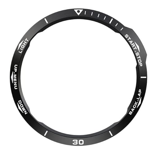 INFRI Weiche TPU-Schutzhülle aus Silikon für Garmin Fenix 6 6x Pro Uhrenzubehör Shell Außenkante Stahl Tachymeter Gehäuse (Farbe: B, Größe: Für Fenix 6 Pro) von INFRI