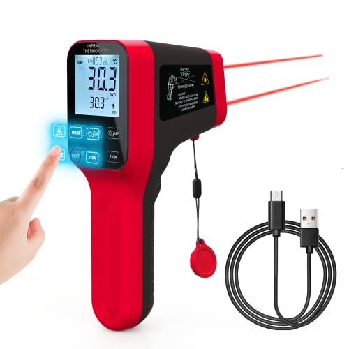 INFURIDER YF-1600 Infrarot Thermometer, Präzises digitales Laser-Temperaturmessgerätvon -58℉~2912℉ mit einem Verhältnis von 30:1 und einer schnellen Reaktionszeit von 0.25s von INFURIDER