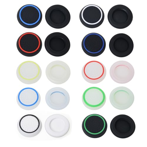 INGJIA 20Pcs Joystick Kappen Thumb Grips: Thumbstick Grip Caps für Xbox One Series X/S, PS4, PS5 Controller Zubehör Sticks Joystick Aufsätze INGJIA 20Pcs Joystick Kappen Thumb Grips: Thumbstick Grip Caps für Xbox One Series X/S, PS4, PS5 Controller Zubehör Sticks Joystick Aufsätze von INGJIA