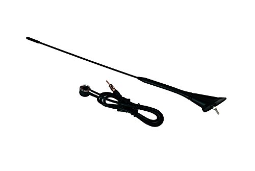 Inion Dachantenne 40cm mit Antennenfuss + Kabel (1,20m) Universal Fahrzeugantenne Autoantenne Stabantenne Radioantenne von INION