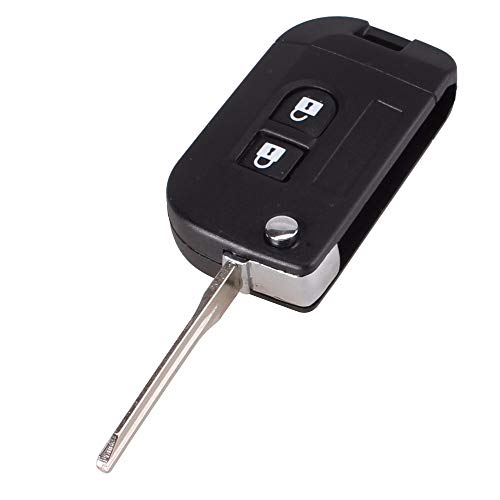 UMBAU Umbaukit Umrüstung Schlüssel mit 2 Tasten Gehäuse Klappschlüssel Autoschlüssel Chiavi mit Rohling NSN14 Fernbedienung Funkschlüssel Gehäuse von INION
