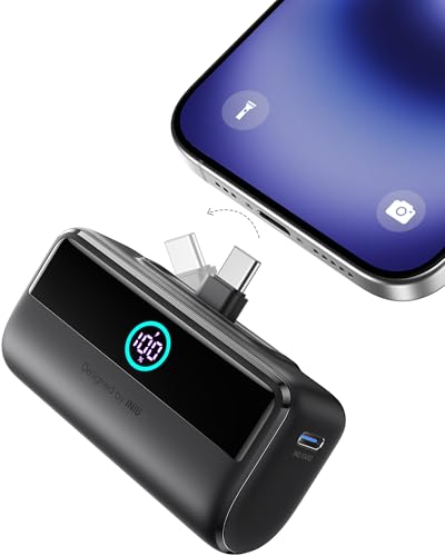 INIU Mini Powerbank mit Schnellladung, 5500mAh Power Bank 22.5W, Integrierter Faltbarer USB-C Konnektor, LED External Battery Pack Powerbank, Kompatibel mit iPhone 16, Samsung S22/23 und mehr INIU Mini Powerbank mit Schnellladung, 5500mAh Power Bank 22.5W, Integrierter Faltbarer USB-C Konnektor, LED External Battery Pack Powerbank, Kompatibel mit iPhone 16, Samsung S22/23 und mehr von INIU