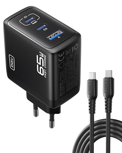 INIU 65W USB C Ladegerät, 3-in-1 Reise-Schnellladegerät mit USB-C Kabel, PD Power Adapter Stecker, Mehrfach Netzteil für Laptop, Tablet, iPhone 16 15 Pro Max, iPad Air Pro, Samsung S25 S24 S23 Ultra INIU 65W USB C Ladegerät, 3-in-1 Reise-Schnellladegerät mit USB-C Kabel, PD Power Adapter Stecker, Mehrfach Netzteil für Laptop, Tablet, iPhone 16 15 Pro Max, iPad Air Pro, Samsung S25 S24 S23 Ultra von INIU