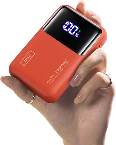 INIU Power Bank, 20000mAh 65W Powerbank Klein Aber Stark Phone & Laptop, Externe Handyakkus USB C Input&Output, Kompatibel mit MacBook Pro Surface Go iPad iPhone 16 15 14 Pro Max Plus, Red INIU Power Bank, 20000mAh 65W Powerbank Klein Aber Stark Phone & Laptop, Externe Handyakkus USB C Input&Output, Kompatibel mit MacBook Pro Surface Go iPad iPhone 16 15 14 Pro Max Plus, Red von INIU