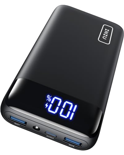 INIU Power Bank, 22,5W Powerbank klein Aber stark 20000mAh (USB C Input&Output), 3A USB C PD3.0 QC4.0 Powerbank with LED Display, kompatibel mit iPhone 14 13 12 11 Pro Max Samsung S21 S20 iPad Huawei von INIU