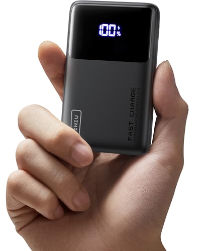 INIU Power Bank, 22.5W Ultraleicht 10000mAh Powerbank Schnelllade-LED-Display tragbares Ladegerät PD3.0 QC4.0, 3A Ausgänge Taschenlampe Handyakku kompatibel mit iPhone 16 15 14 13 Samsung S24 S23 iPad von INIU