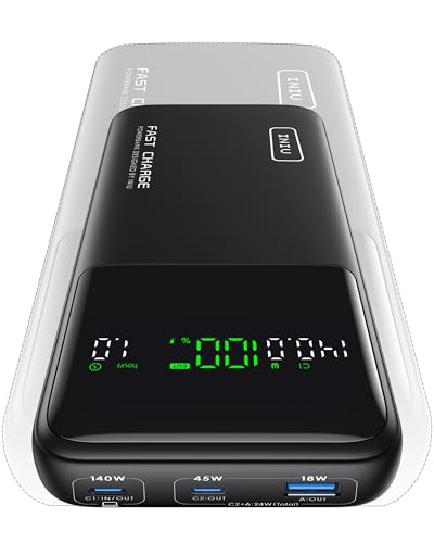 INIU Laptop PowerBank, 140W 25000mAh Power Bank Schnelles Laden, Klein Externer Handyakkus USB-C Input & Output für MacBook, Surface, iPad, Camera, DJI, iPhone 16 15 14, Reise, Wandern, Büro INIU Laptop PowerBank, 140W 25000mAh Power Bank Schnelles Laden, Klein Externer Handyakkus USB-C Input & Output für MacBook, Surface, iPad, Camera, DJI, iPhone 16 15 14, Reise, Wandern, Büro von INIU