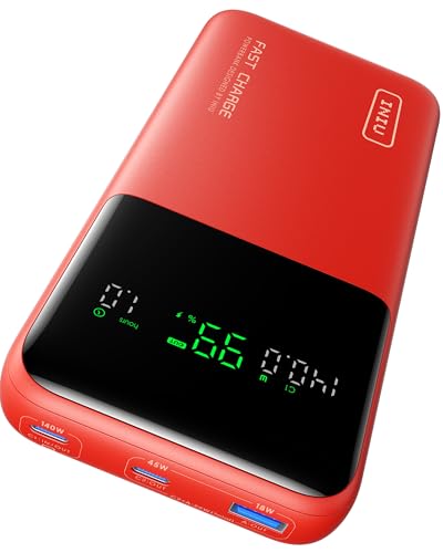 INIU Power Bank, 25000mAh 140W Powerbank Klein Aber Stark Phone & Laptop, Schnelles Outdoor Camping Externe Handyakkus, Kompatibel mit MacBook iPhone Samsung Steam Deck Für Herren und Frauen, Orange INIU Power Bank, 25000mAh 140W Powerbank Klein Aber Stark Phone & Laptop, Schnelles Outdoor Camping Externe Handyakkus, Kompatibel mit MacBook iPhone Samsung Steam Deck Für Herren und Frauen, Orange von INIU