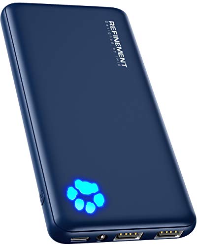 INIU Power Bank, Am schlanksten & leichtesten USB C 10000 mAh Externer Akku, DREI 3A-Ausgänge Handy Powerbank mit Taschenlampe für iPhone 15 14 13 12 Samsung Galaxy und mehr von INIU