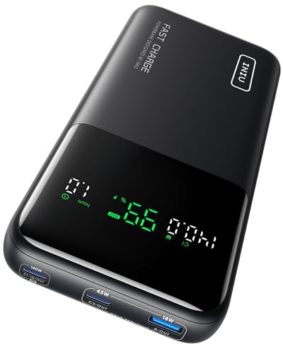 INIU 140W Power Bank, Compact 25000mAh High Capacity Portable Charger, PD QC Fast Charging USB C In&Out Tablet Powerbank, Battery Pack Phone Charger Compatible with Laptop, iPhone 16 15 von INIU