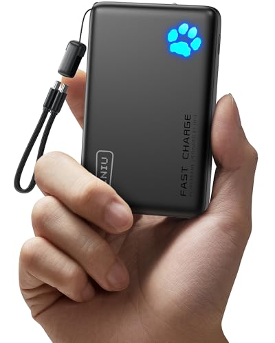 INIU Powerbank, leichtestes 10000mAh 45W PD tragbares Ladegerät, USB C In&Out Schnellladeakkupack, Externe Handy-Powerbank kompatibel mit iPhone 16 15 14 13 12 Samsung S22 S21 Google iPad usw von INIU