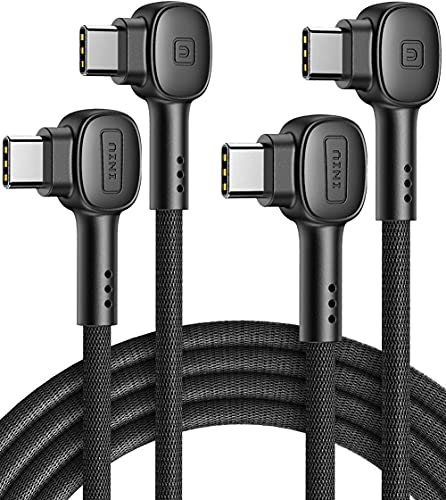 USB C Kabel, INIU 100W [2 Stück 2m] 20V/5A PD QC 4.0 Schnellladekabel USB C auf USB C Kabel, Nylon Typ C Handy Ladekabel für iPhone 15 iPad Pro MacBook Laptop Switch Samsung S21 Xiaomi Huawei Mehr von INIU