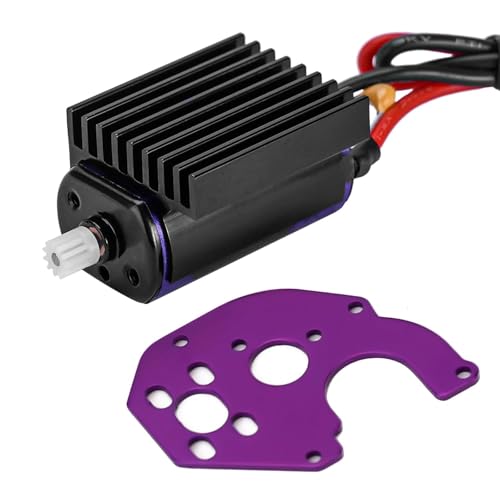 INJORA 050 Pro Gebürsteter Motor 50T mit Metall Motorhalterung und Aluminium Kühlkörper für SCX24 AX24 1/24 RC Crawler Upgrade von INJORA