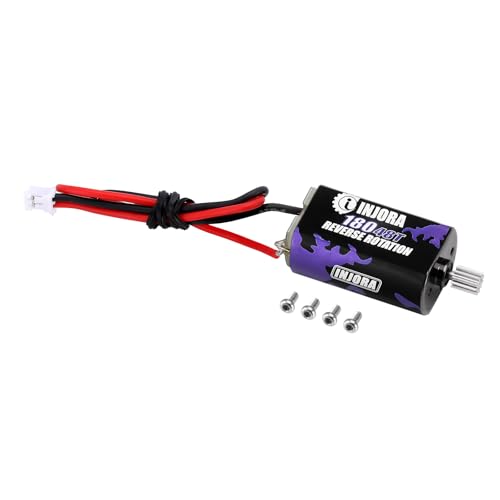 INJORA 180 Bürsten Motor 48T mit Edelstahl-Getrieberad für 1/18 HPI Venture 18 von INJORA