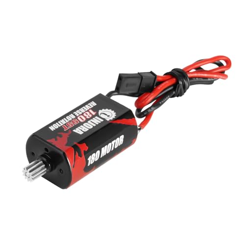 INJORA 180 Gebürsteter Motor 55T mit Edelstahl Ritzel für TRX4M TRX4MT Upgrade 1/18 RC Crawler von INJORA