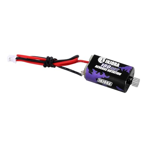 INJORA 48T 180 Bürsten Motor mit Edelstahlritzel für 1/18 1/24 FMS FCX18 FCX24 Upgrade von INJORA