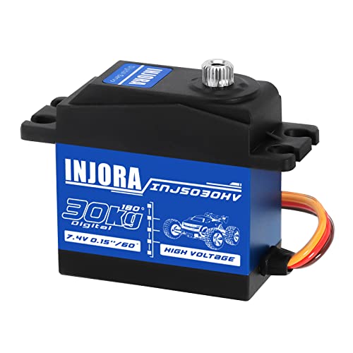 INJORA Digital Servo Hoch Spannung Wasserdichtes Servo 30KG für 1/10 RC Auto ARRMA KRATON Upgrade von INJORA