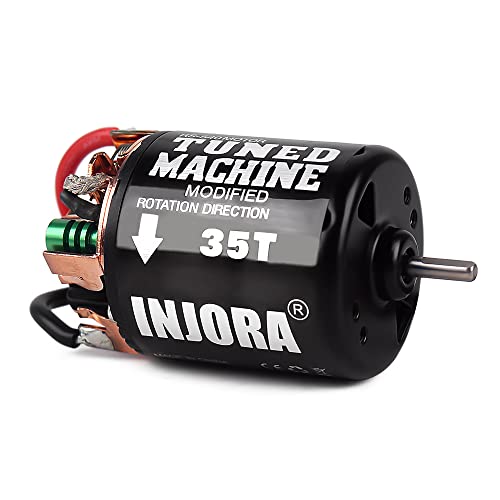 INJORA RC Bürsten Motor 540 Wasserdichter Motor Waterproof Gebürstet Motor für 1/10 Crawler Axial TRX4 D90 MST CC01 VS4-10 Redcat Gen 8 7 Pro Enduro SCX10 Pro(35T) von INJORA