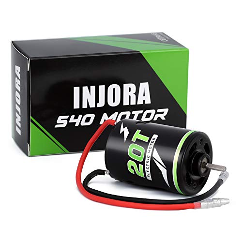 INJORA RC Motor 540 Brushed Motor Bürstenmotor für 1:10 RC Crawler Axial Tracks SCX10 AXI03007 90046 TRX4 RC Car Boat (20T) von INJORA