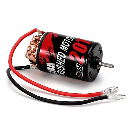 INJORA Wasserdichter Motor 550 20T Gebürsteter 5-SLOT Motor für Axial SCX10 AXI03007 JL 90046 TRX4 TRX6 RC Auto 1/10 RC Crawler Truck Boot (INM08) von INJORA